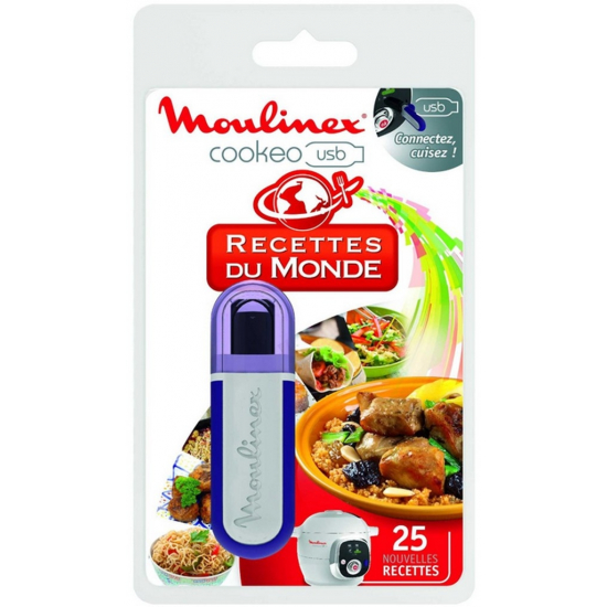 cle USB 25 recettes du Monde cuiseur cookeo moulinex XA600111