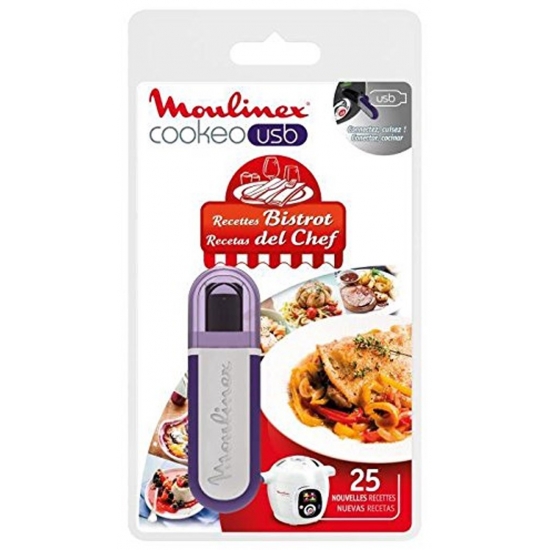 cle USB 25 recettes Bistrot cuiseur cookeo moulinex XA600411