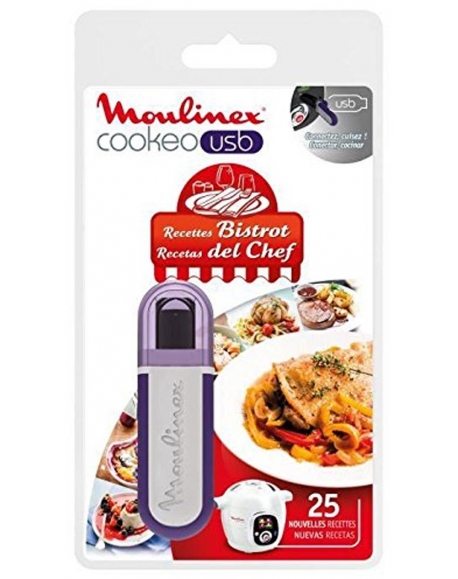 cle USB 25 recettes Bistrot cuiseur cookeo moulinex XA600411