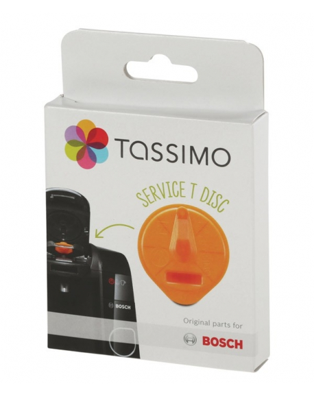 T-Disc de service orange avec code barres cafetiere TASSIMO bosch siemens 00576837