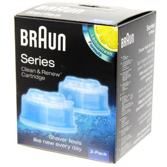 pack de 2 recharges de liquide nettoyant rasoirs series 7/5/3 braun 81536837