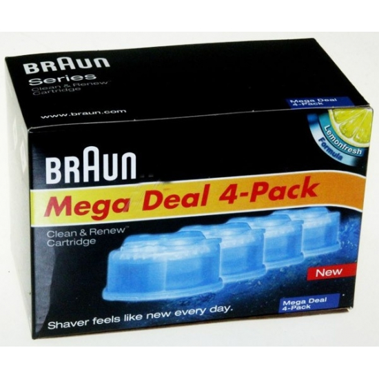 pack de 4 recharges de liquide nettoyant rasoirs series 7/5/3 braun 81536839