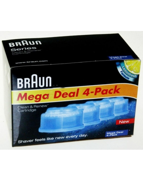 pack de 4 recharges de liquide nettoyant rasoirs series 7/5/3 braun 81536839
