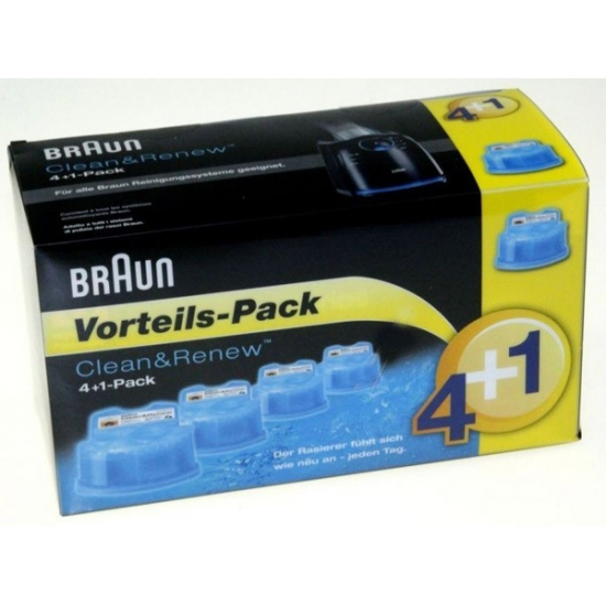 pack de 5 recharges de liquide nettoyant rasoirs series 7/5/3 braun 65076296