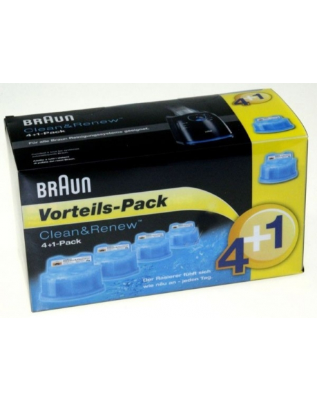 pack de 5 recharges de liquide nettoyant rasoirs series 7/5/3 braun 65076296
