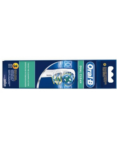 kit de 3 brossettes Dual Clean EB417-3 Oral-B braun 64711702