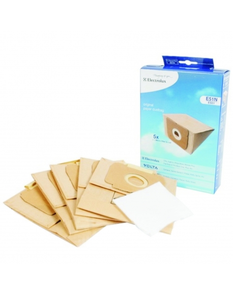 E51N Sacs et Filtre pour Aspirateur Xio, The Boss, Mondo Plus electrolux 9001955807
