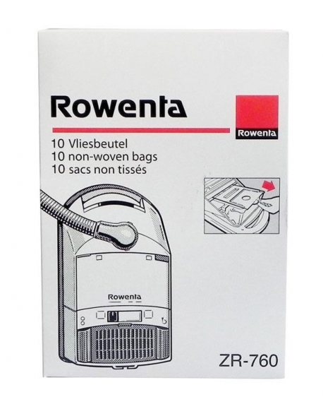 lot de 10 sacs aspirateur rowenta ZR760