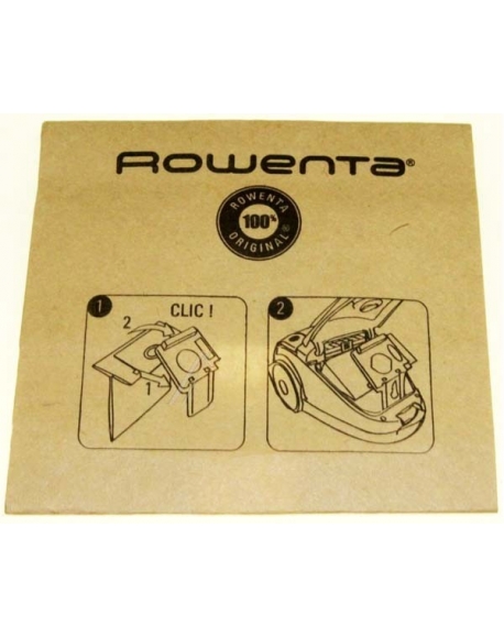 sac papier (à l'unité) aspirateur power space rowenta RS-RT9976