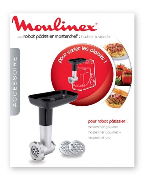 accessoire hachoir a viande noir robot masterchef gourmet moulinex XF631BB1