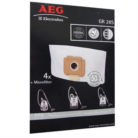 kit de 4 sacs mircofiltre aspirateur GR28S AEG ELECTROLUX  9002565423