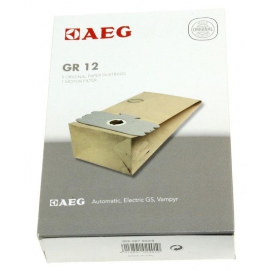 kit de 5 sacs + 1 sac microfibre aspirateur GR12 AEG ELECTROLUX 8996689012533