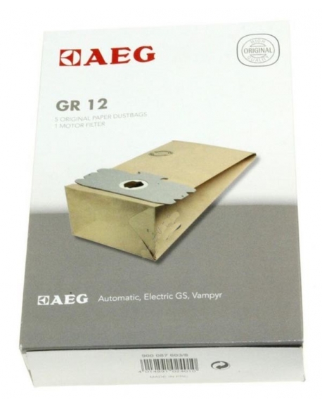 kit de 5 sacs + 1 sac microfibre aspirateur GR12 AEG ELECTROLUX 8996689012533