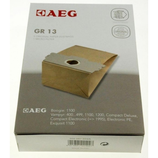 kit 5 sacs aspirateur GR13 AEG ELECTROLUX  9000876046