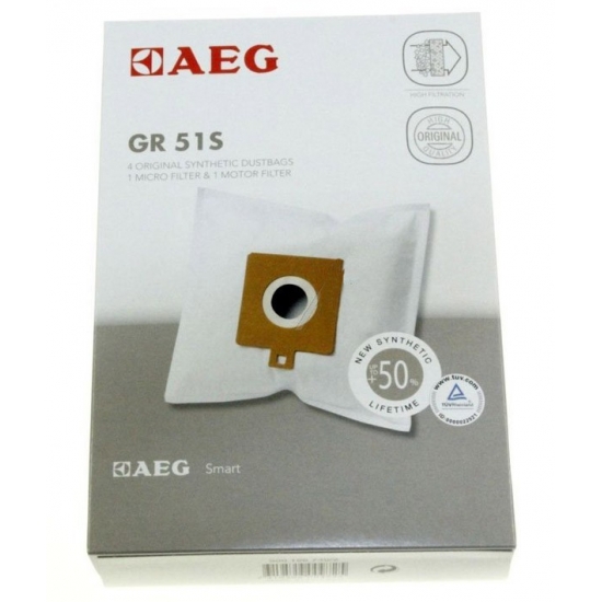 kit 4 sacs + 1 filtre aspirateur GR51 AEG ELECTROLUX 9001667402
