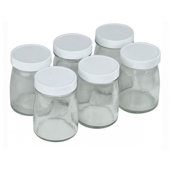 kit de 6 pots yaourtieres en verre cuisinart YM401E