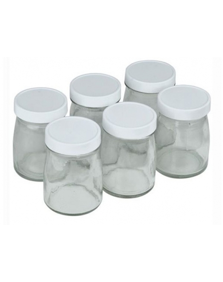 kit de 6 pots yaourtieres en verre cuisinart YM401E