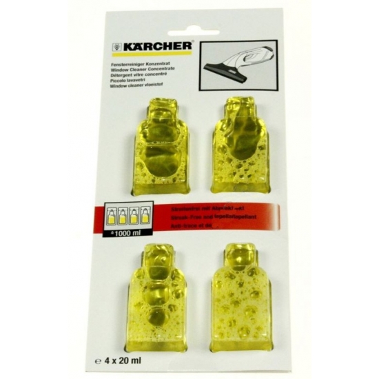 produit de nettoyage 4x22ML nettoyeur a vitres Karcher 62953020