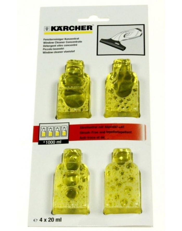 produit de nettoyage 4x22ML nettoyeur a vitres Karcher 62953020