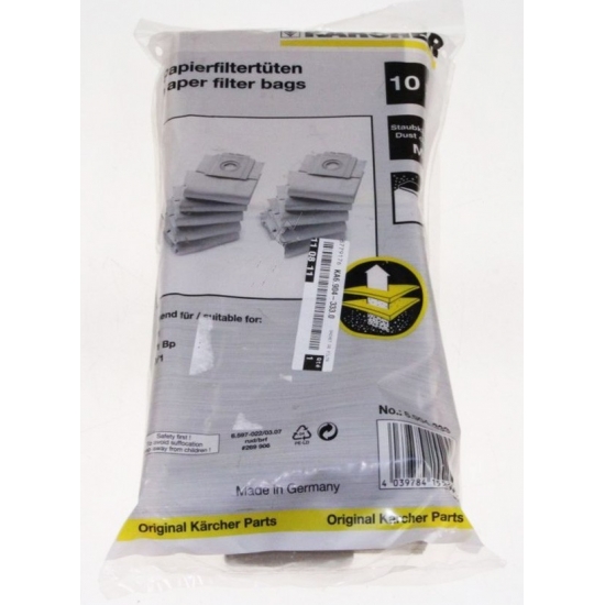 kit de 10 sacs aspirateur T7/1 Karcher 69043330