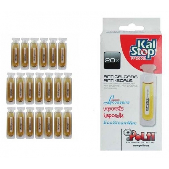 20 doses anti-calcaire anti-tartre Kalstop centrale vapeur nettoyeur a vapeur Polti FP2003
