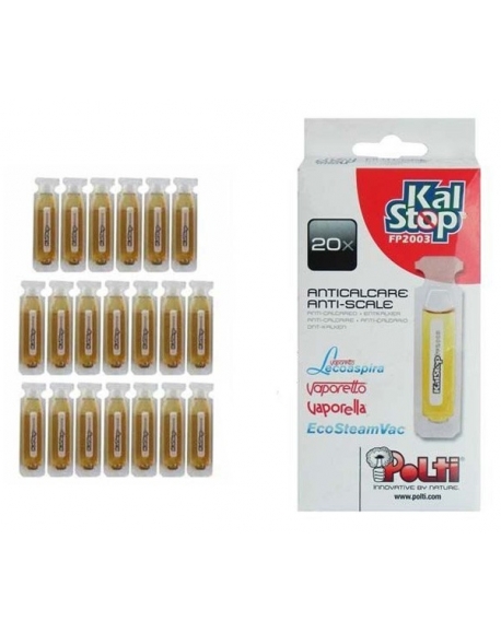 20 doses anti-calcaire anti-tartre Kalstop centrale vapeur nettoyeur a vapeur Polti FP2003