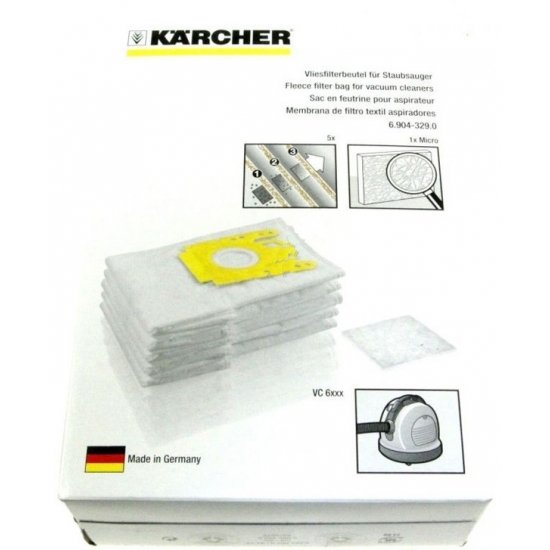 kit 5 sacs aspirateur VC6000-VC6999  Karcher 69043290