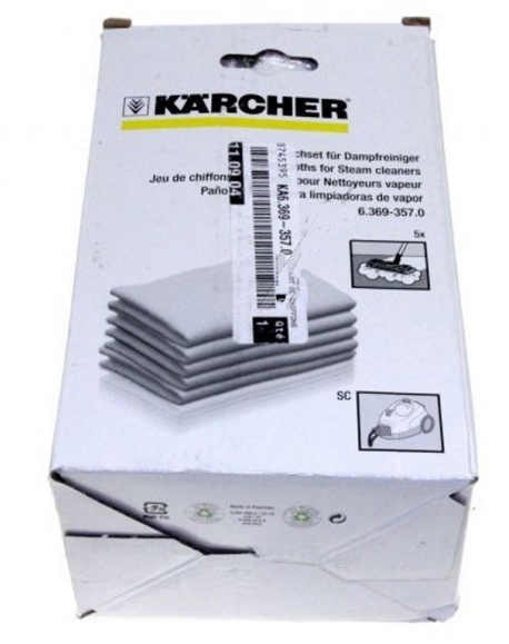kit 5 lingettes aspirateur SC2.500C Karcher 63693570