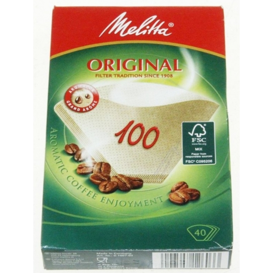 kit de 40 filtres a cafe papier n°100 cafetiere Melitta 6627300
