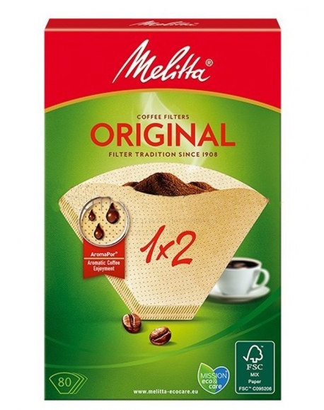 kit de 40 filtres a cafe papier 1x2 cafetiere Melitta 6658212