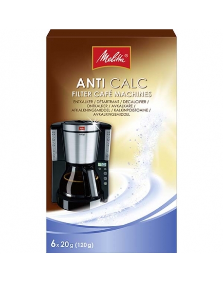 detartrant rapide poudre 6x20g cafetiere Melitta 6757415