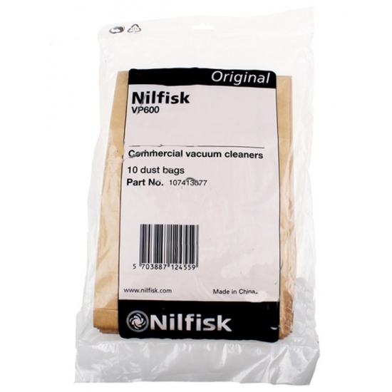 kit 10 sacs papier aspirateur nilfisk 107413077