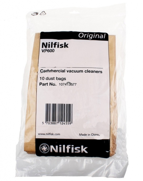kit 10 sacs papier aspirateur nilfisk 107413077