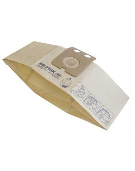 kit 5 sacs + 1 filtre aspirateur nilfisk 22198000