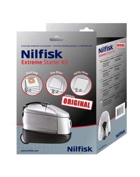 kit 8 sacs aspirateur + 2 prefiltres aspirateur nilfisk 107403113