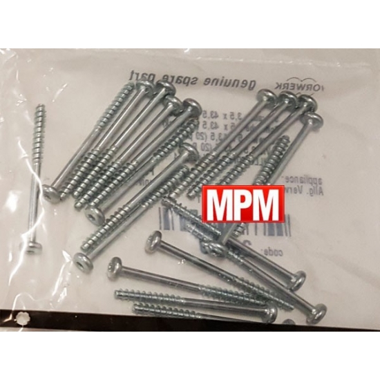 kit de 20 vis 3.5x43.5 aspirateur kobold VK150 vorwerk 30829