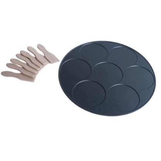 plaque 7 mini crepes d11cm crepiere lagrange 100501