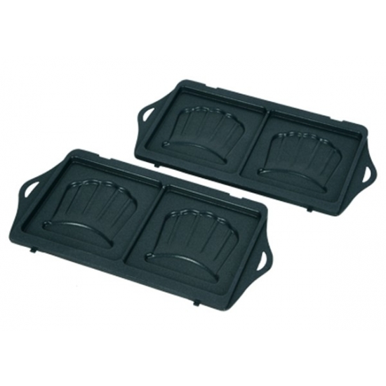 SS-203201 - lot de 2 plaques croque monsieur Break Time SJ61 moulinex
