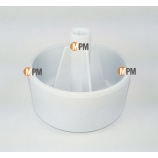 C00272728 - Bouton rond blanc lave-vaisselle Ariston