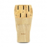 coffret 6 pièces : bloc + 5 couteaux inox TEFAL K221SA14 