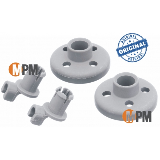 jeu de 2 roulettes panier inferieur lave vaisselle bosch siemens 00066320