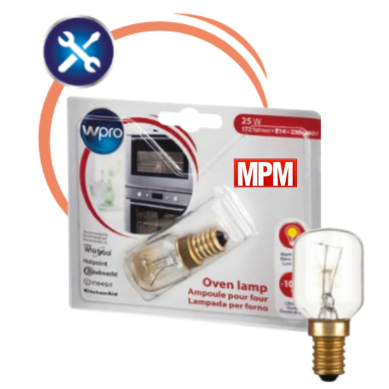 LFO140 - Ampoule pour four 25 W 172 lumen - E14 - WPRO 484000008842