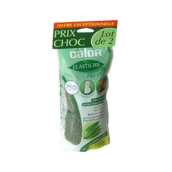 YX102201 - lot de 2 sachet cire 180g the vert calor