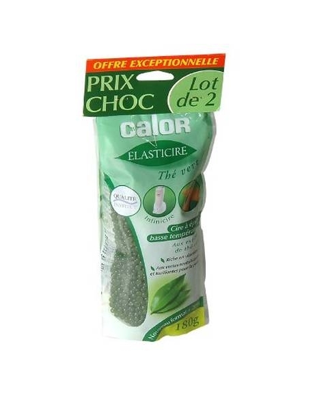 YX102201 - lot de 2 sachet cire 180g the vert calor