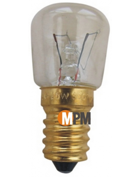 Ampoule pour four 300°C - E14 T22 - 15W - 220V longueur 46mm x