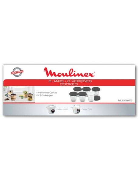 XA606000 - POT + COUVERCLE X 6 CUISEUR PROGRAMMABLE COOKEO+ MOULINEX