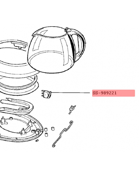 interrupteur cafetiere brunch rowenta SS-989221