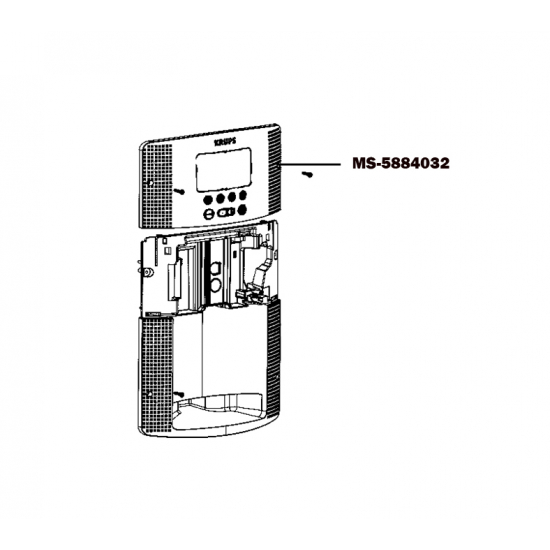 MS-5884032 - CARTE ELECTRONIQUE DE COMMANDE CAFETIERE EXPRESSO ESPRESSERIA AUTOMATIC KRUPS