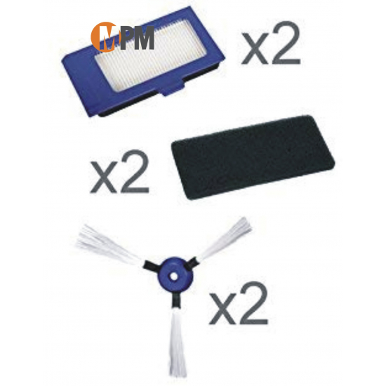 ZR710101 - ensemble filtres et brossette pour aspirateur smart force extreme