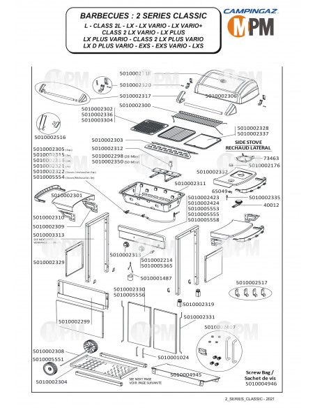 VUE ECLATEE CAMPINGAZ 2 SERIES CLASSIC LXS